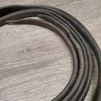 Leather Split Reins, Water Loop Ends *gc, dirty, discoloured, residue, scratches, dents
