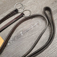 Rsd Wide Soft Running Martingale, stopper *gc, clean, xholes, oxidized, faded, rubs, seams: dirt & residue, cracked stopper
