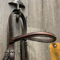 Rsd Narrow Bridle *gc, clean, older, stiff, dry, crackles, tight keepers
