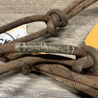 Thick Stiff Nylon Rope Halter *gc, dirty, rubs/frays, stains
