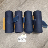 4 Stretchy Nylon Leg Wraps *gc, clean, pilly edges, hair
