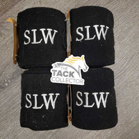 4 Fleece Polos, "SLW" *gc, pilly, clean, hair, faded
