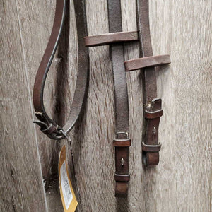 Rsd/FS Monocrown Figure 8 Bridle, Buckles, Soft Rubber Reins *gc, clean, older, faded, scraped & dry edges, xholes