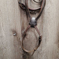 Rsd/FS Monocrown Figure 8 Bridle, Buckles, Soft Rubber Reins *gc, clean, older, faded, scraped & dry edges, xholes
