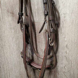 Rsd/FS Monocrown Figure 8 Bridle, Buckles, Soft Rubber Reins *gc, clean, older, faded, scraped & dry edges, xholes