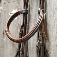 Rsd/FS Monocrown Figure 8 Bridle, Buckles, Soft Rubber Reins *gc, clean, older, faded, scraped & dry edges, xholes
