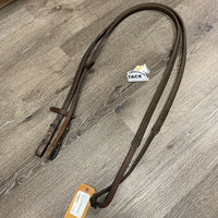 Rsd/FS v.Thick Rubber Reins *gc, clean, v.stiff, v.dry, cracks, faded, rubs
