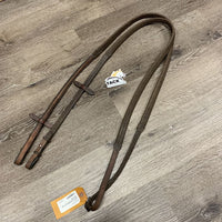 Rsd/FS v.Thick Rubber Reins *gc, clean, v.stiff, v.dry, cracks, faded, rubs
