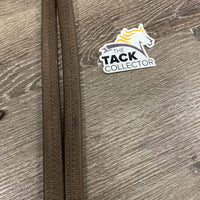 Rsd/FS v.Thick Rubber Reins *gc, clean, v.stiff, v.dry, cracks, faded, rubs
