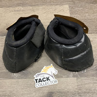 Pr No Turn Bell Boots, velcro *fair, holes, rips, faded, scratches, dirt, residue, frayed edges
