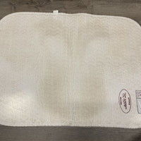 Thin Quilt Baby Saddle Pad, "Running Fox" *fair, clean, dingy, older, v.discolored, v.puckered
