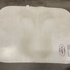 Thin Quilt Baby Saddle Pad, "Running Fox" *fair, clean, dingy, older, v.discolored, v.puckered