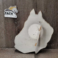 Ceramic Horsehead Wall Mount Art *gc, chipped edges, scratches
