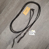 Leather Braided Reins *gc, reside, dirt, stiff
