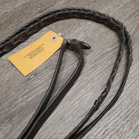 Leather Braided Reins *gc, reside, dirt, stiff
