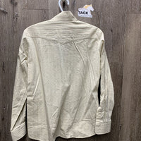 LS Show Shirt, Button Collar *vgc, older, crinkles, seam puckers
