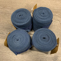 4 Thick Stretchy Cotton Leg Wraps *gc, clean, faded, mnr hair & frayed edge
