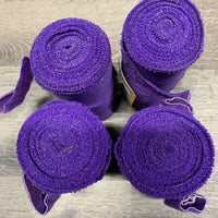 4 Stretchy Nylon Leg Wraps *gc/fair, clean, v.pilly & frayed edges, threads, sm holes, stains, rubs, snags
