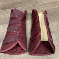 Front & Hind Shipping Boots, velcro *gc, rubs, clean & residue/film, threads, small inner holes, cut velcro
