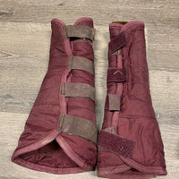 Front & Hind Shipping Boots, velcro *gc, rubs, clean & residue/film, threads, small inner holes, cut velcro
