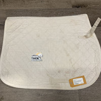 Thin Quilt Baby Saddle Pad *fair, clean, dingy, older, v.discolored, stains, puckered
