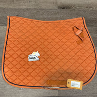 Quilt Jumper Saddle Pad, tabs *fair, older, faded, dirty, stains, thin & holey edges, threads
