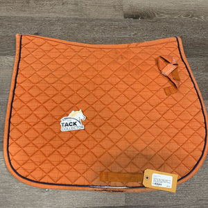 Quilt Jumper Saddle Pad, tabs *fair, older, faded, dirty, stains, thin & holey edges, threads