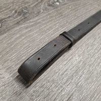 v.long Flat Leather Standing Martingale Attachment *vgc/xc, xholes, scraped edges, clean
