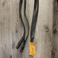 Rsd Bridle, Rubber Lined Reins *gc/fair, dirty, peeled rubber, v.tight keeper, twist, xholes
