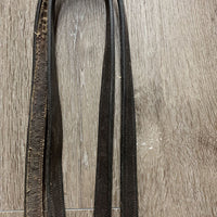 Rsd Bridle, Rubber Lined Reins *gc/fair, dirty, peeled rubber, v.tight keeper, twist, xholes
