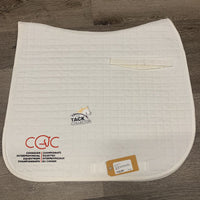 Thick Quilt Dressage Pad "AEF" *vgc, mnr stains, hair, pills & rubs