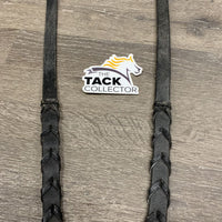 Soft Leather Braided Reins *vgc, mnr dirt & edge rubs, film
