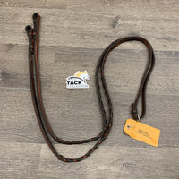 FS Rsd Braided Reins *vgc, clean, stains, rubs, residue, sticky, dusty
