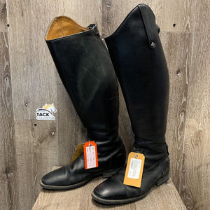 Pr Field Boots, zips, Black Bag *gc, clean, oldedr, dusty, residue, mnr heel rubs