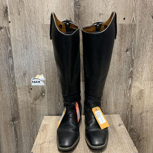 Pr Field Boots, zips, Black Bag *gc, clean, oldedr, dusty, residue, mnr heel rubs