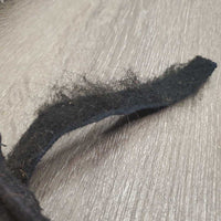 Pr Mesh Hock Boots, Fleece Lining *gc/fair, clean, hairy, pilly/frayed edges, hairy velcro *1: hole, unstitched/torn edges
