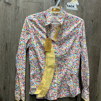 LS Show Shirt, 2 Button collars *vgc, seam puckers
