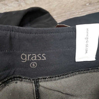 v.light Euroseat Breeches, 1 thigh pocket *gc, mnr dirt?dust, faded, seam puckers, seat rubs, older
