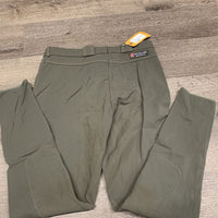 Hvy Euroseat Breeches *gc, older, discolored legs, seam puckers, v.pilly lining, undone seams
