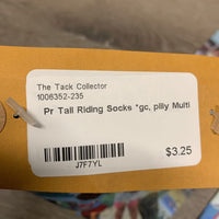 Pr Tall Riding Socks "Golf" *gc, pilly
