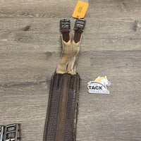 Neoprene Girth, 1x els *fair, hairy seams, stains, edges: torn, peeled & rubbed elastic: torn, stretched
