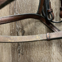 Narrow Rsd Bridle, Braided Reins, flash *gc, older, clean, film, residue, xholes
