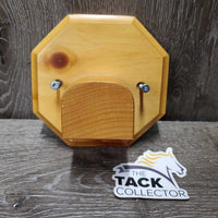 Wall Mount Wood Bridle Rack, screws *vgc, mnr dusty & scratches, long dent
