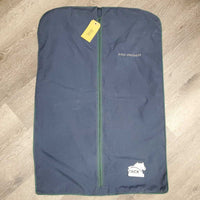 Cotton Garment Bag, zipper *gc, faded, older, dirty, stains, gunk
