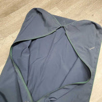 Cotton Garment Bag, zipper *gc, faded, older, dirty, stains, gunk
