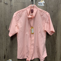 SS Show Shirt, 2 Button Collars *gc, older, seam puckers, pills, mnr edge stains
