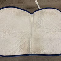 Quilt Jumper Saddle Pad, tabs *vgc, mnr stains & rubs, puckered, rubs, older
