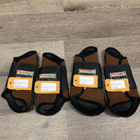 4 Closed Boots *gc, older, threads, tears, rubs, mnr dirt, hair
