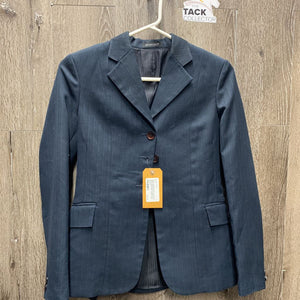 JUNIORS Show Jacket *gc, older, loose button threads, hair, cuffs: loose lining, rubbed & pilly