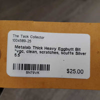 Thick Heavy Eggbutt Bit *vgc, clean, scratches, scuffs
